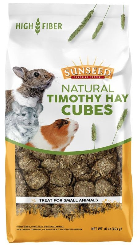 16 oz Sunseed Natural Timothy Hay Cubes