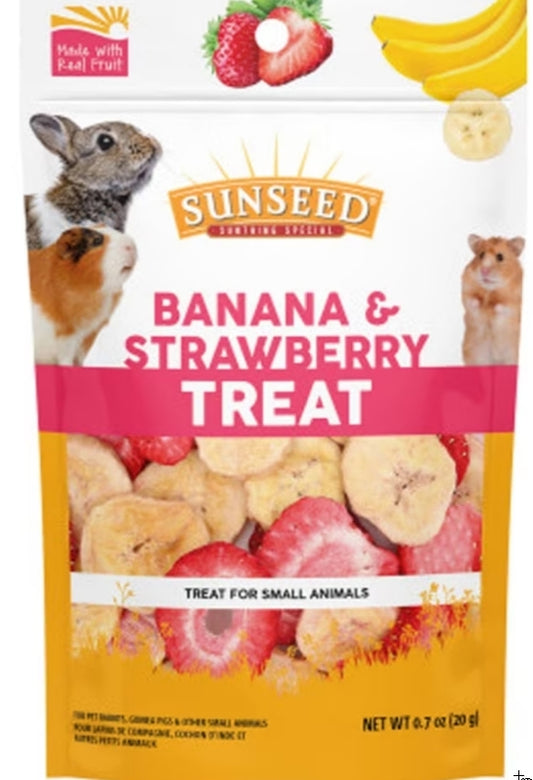 0.7 oz Sunseed Banana and Strawberry Small Animal Treat