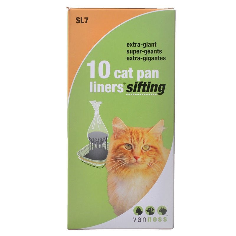 10 count Van Ness PureNess Sifting Cat Pan Liners Extra Giant