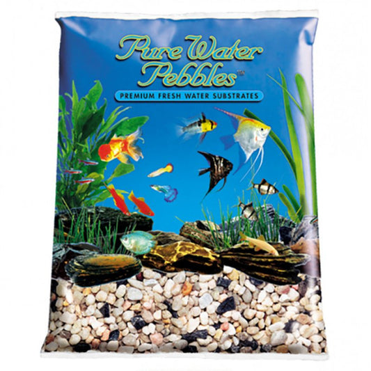 25 lb Pure Water Pebbles Aquarium Gravel Rainbow Gems