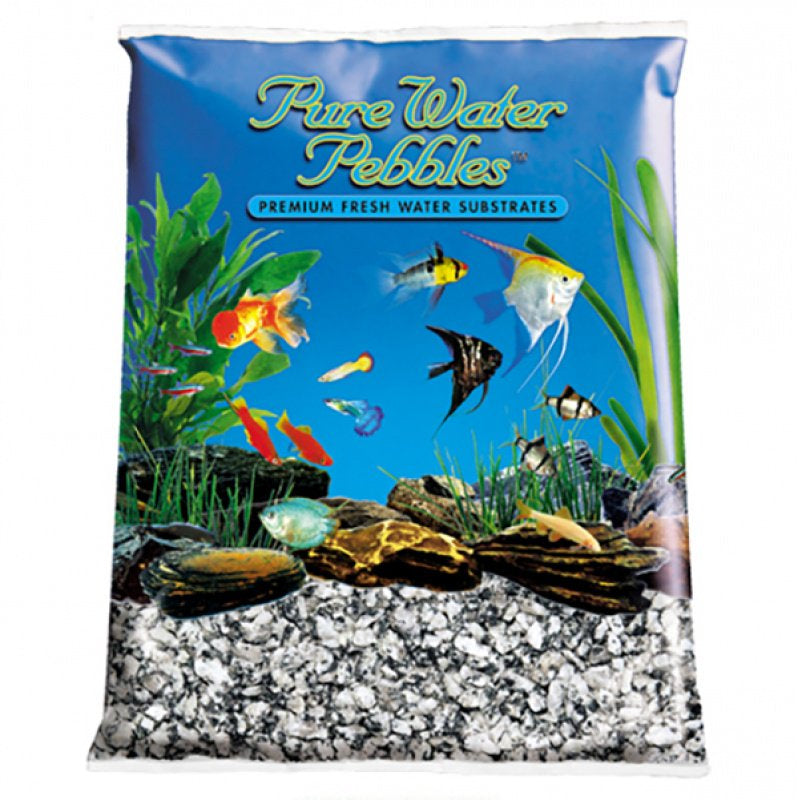 5 lb Pure Water Pebbles Aquarium Gravel Silver Mist