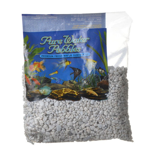 2 lb Pure Water Pebbles Aquarium Gravel Snow White