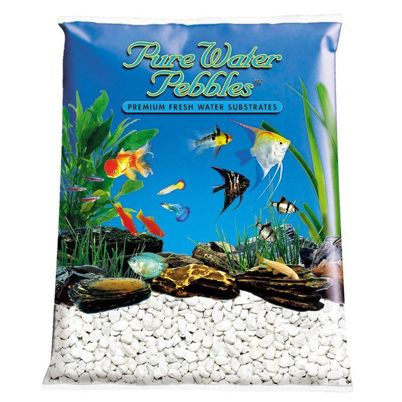 5 lb Pure Water Pebbles Aquarium Gravel Snow White