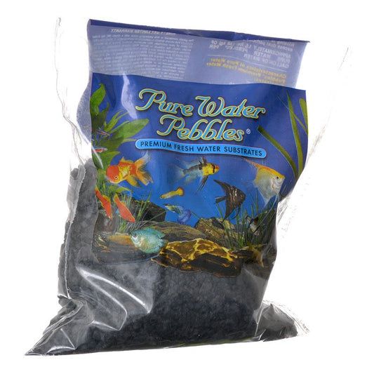 2 lb Pure Water Pebbles Aquarium Gravel Jet Black