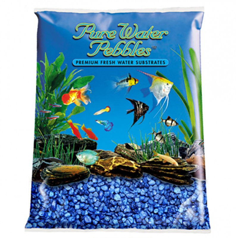 25 lb Pure Water Pebbles Aquarium Gravel Marine Blue