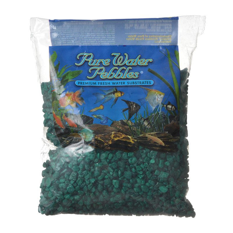 2 lb Pure Water Pebbles Aquarium Gravel Emerald Green