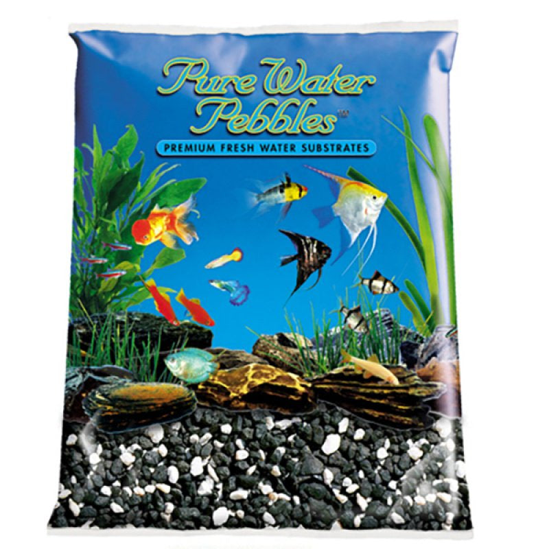 25 lb Pure Water Pebbles Aquarium Gravel Salt and Pepper