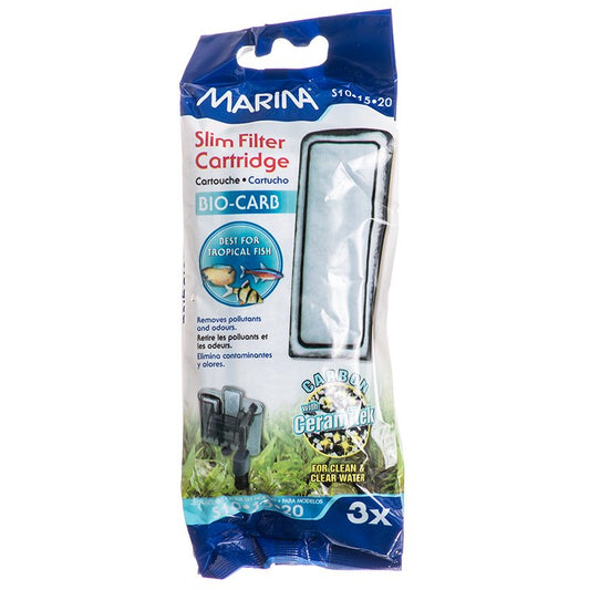 3 count Marina Bio-Carb Slim Filter Cartridge