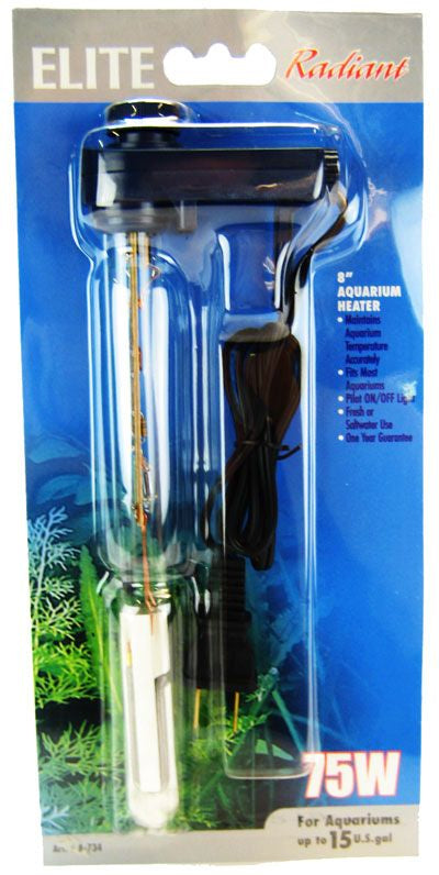 75 watt Elite Radiant Aquarium Heater 8" Long