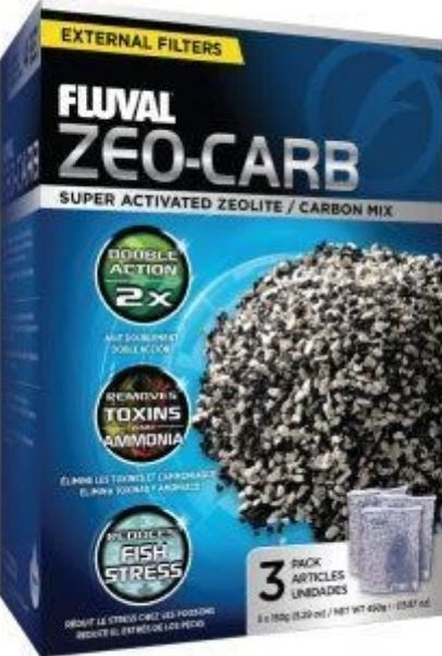 3 count Fluval Zeo-Carb Filter Media