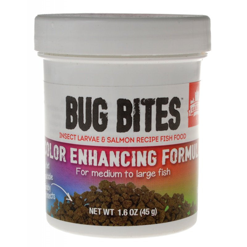 1.6 oz Fluval Bug Bites Color Enhancing Formula for Medium-Large Fish