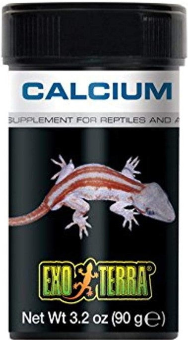 3.2 oz Exo Terra Calcium Powder Supplement for Reptiles and Amphibians