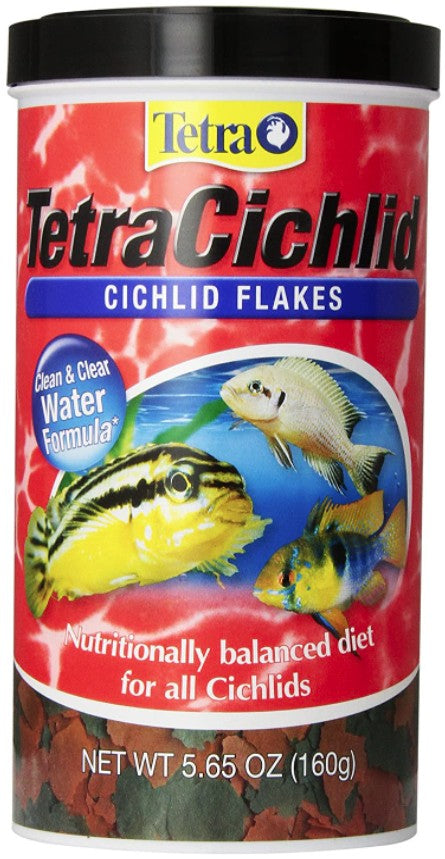 5.65 oz Tetra TetraCichlid Cichlid Flakes Naturally Balanced Diet for All Cichlids