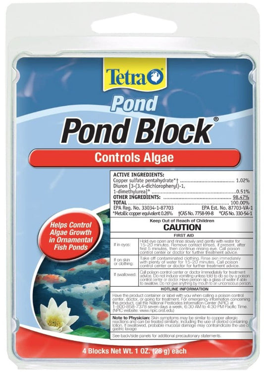 4 count Tetra Pond Block Controls Algae