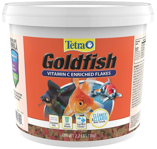 2.2 lb Tetra Goldfish Vitamin C Enriched Flakes