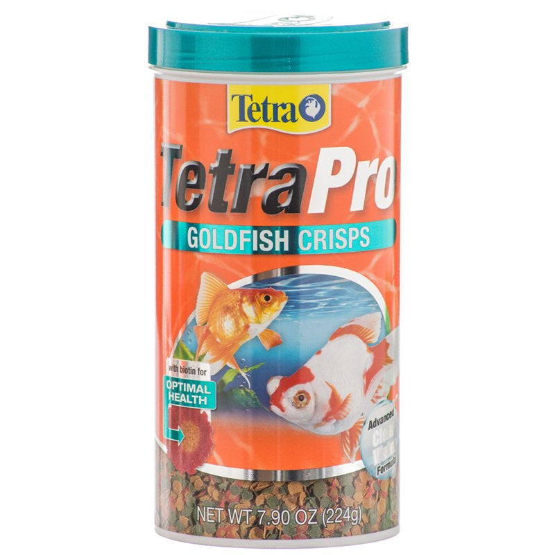 7.9 oz Tetra Pro Goldfish Crisps Fish Food for Optimal Health