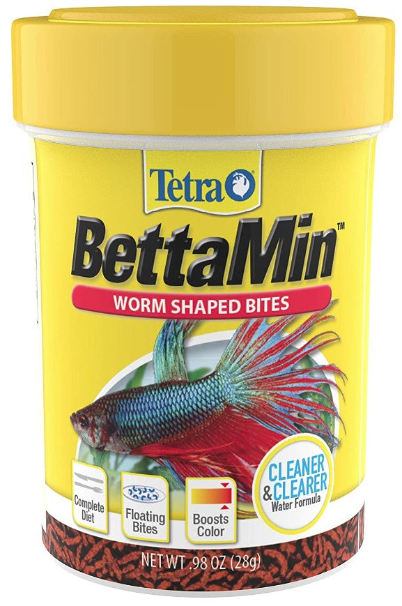 0.98 oz Tetra Betta Worm Shaped Bites