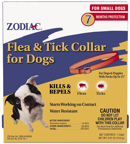 1 count Zodiac Flea and Tick Collar for Small Dogs