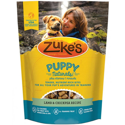 5 oz Zukes Puppy Naturals Dog Treats Lamb and Chickpea