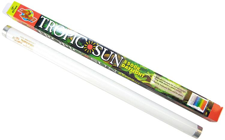 18" - 15 watt Zoo Med Tropic Sun 5500K Daylight T8 Fluorescent Bulb