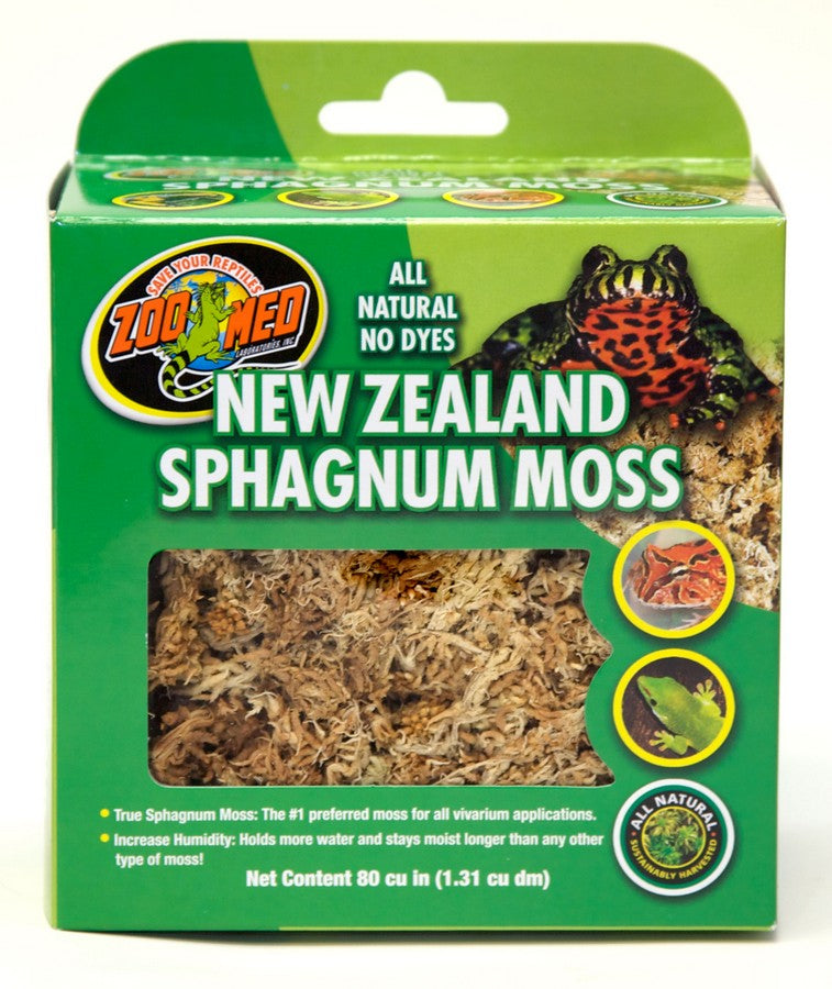 80 cu in Zoo Med New Zealand Sphagnum Moss Decor