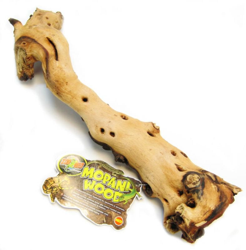 Medium - 1 count Zoo Med Natural Mopani Wood for Terrariums or Aquariums