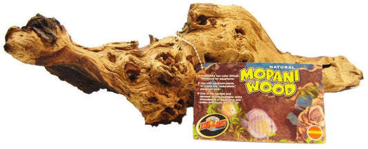 Medium - 1 count Zoo Med Natural Mopani Wood for Aquariums or Terrariums