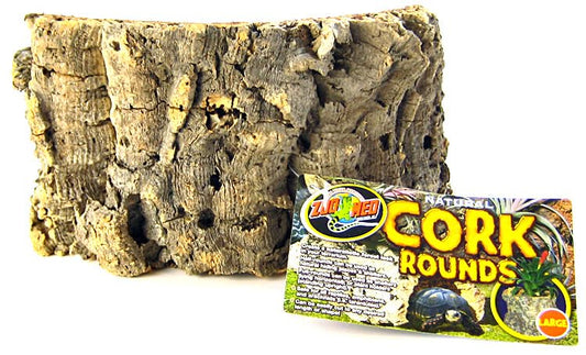 Large - 1 count Zoo Med Natural Cork Rounds for Terrariums