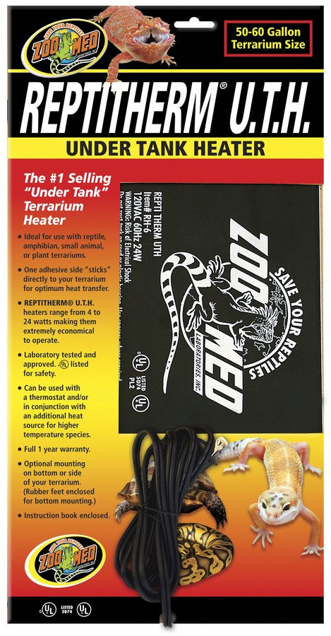 50-60 gallon Zoo Med ReptiTherm U.T.H. Under Tank Heater