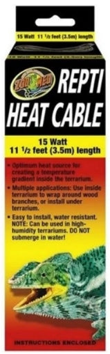 15 watt Zoo Med Reptile Heat Cable for Reptile Terrariums