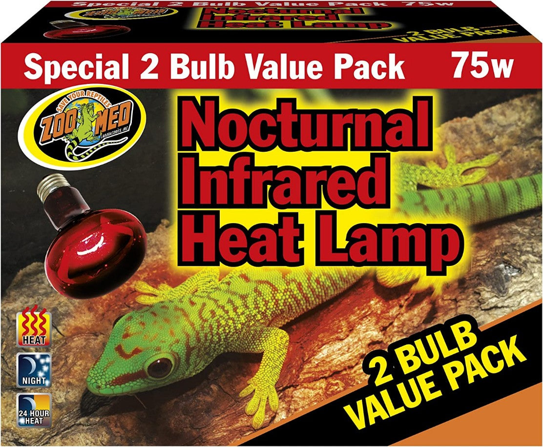 75 watt - 2 count Zoo Med Nocturnal Infrared Heat Lamp