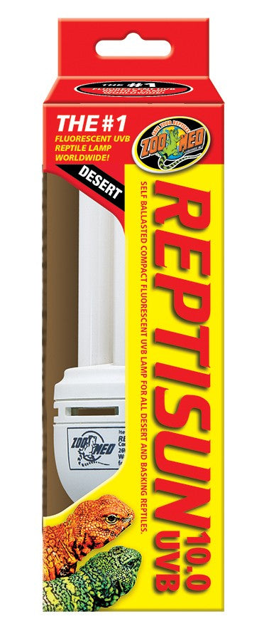 26 watt Zoo Med ReptiSun 10.0 UVB Mini Compact Fluorescent Bulb