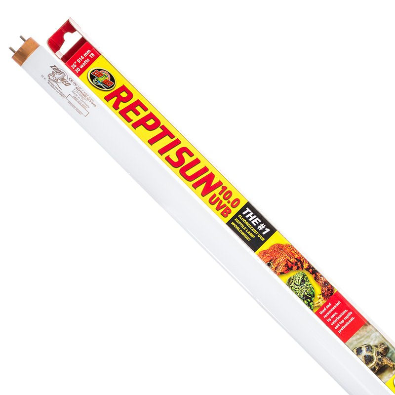 36" - 25 watt Zoo Med ReptiSun 10.0 UVB T8 Fluorescent Bulb