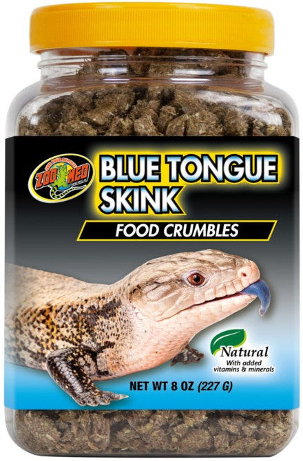 8 oz Zoo Med Blue Tongue Skink Food Crumbles