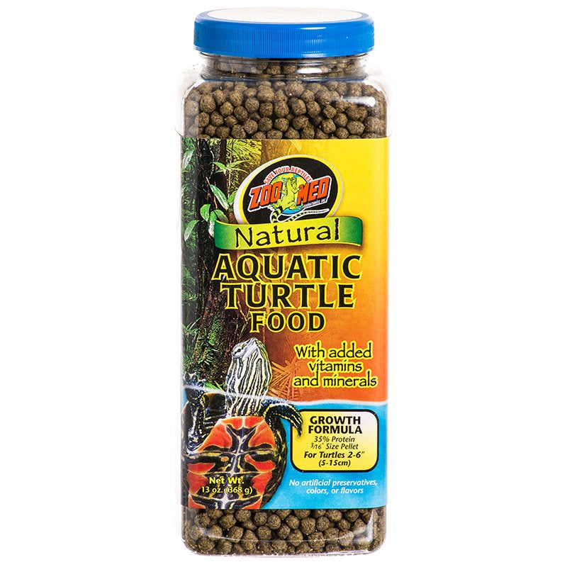 13 oz Zoo Med Natural Aquatic Turtle Food Growth Formula