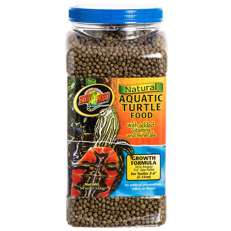 54 oz Zoo Med Natural Aquatic Turtle Food Growth Formula