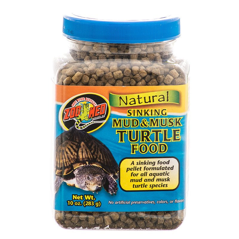 10 oz Zoo Med Natural Sinking Mud and Musk Turtle Food