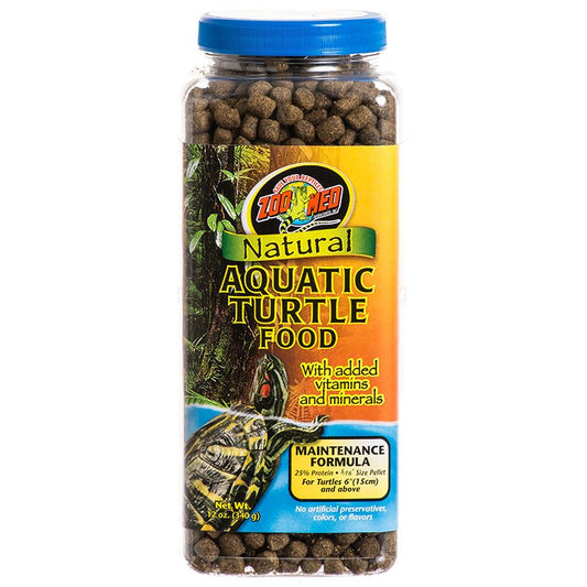 12 oz Zoo Med Natural Aquatic Turtle Food Maintenance Formula