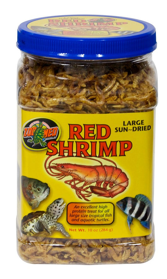 10 oz Zoo Med Large Sun-Dried Red Shrimp