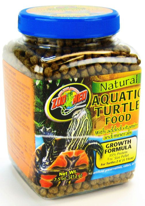 7.5 oz Zoo Med Natural Aquatic Turtle Food Growth Formula