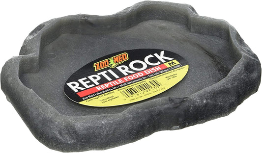 Medium - 1 count Zoo Med Repti Rock Reptile Food Dish