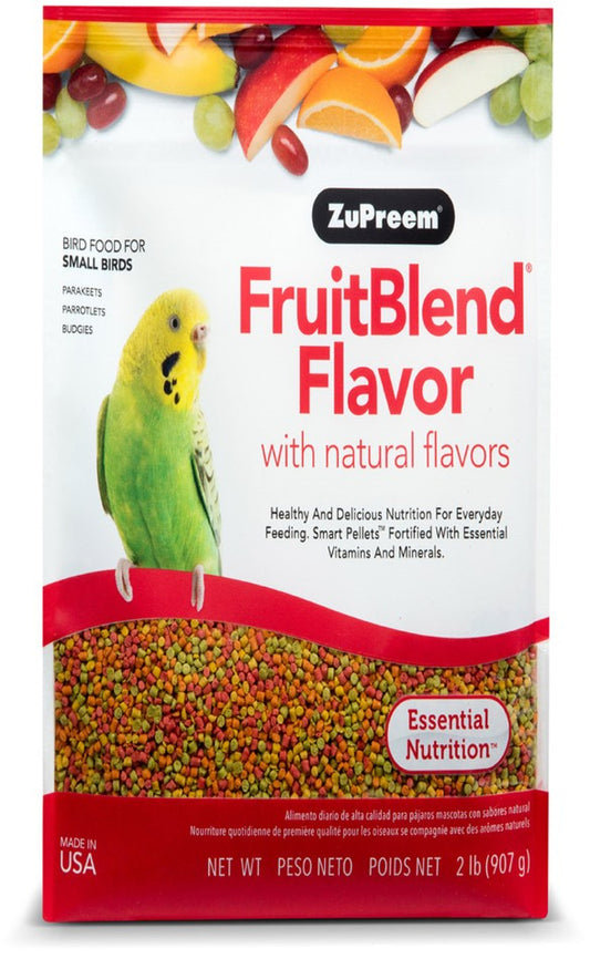 2 lb ZuPreem FruitBlend Flavor with Natural Flavors Bird Food for Small Birds